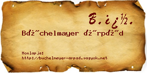 Büchelmayer Árpád névjegykártya